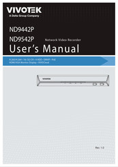 Delta VIVOTEK ND9442P User Manual