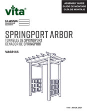 vita CLASSIC SPRINGPORT ARBOR VA68146 Assembly Manual