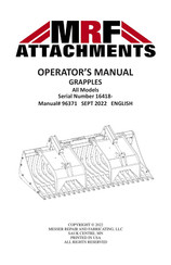 MRF MBG66 Operator's Manual