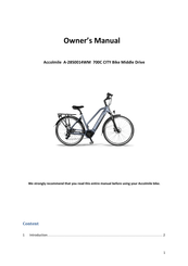 Accolmile A-2850014WM Owner's Manual