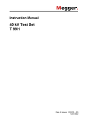 Megger T 99/1 Instruction Manual