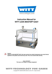 Witt LEAK-MASTER EASY Instruction Manual