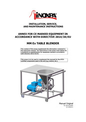 INOXPA MM Installation, Service And Maintenance Instructions