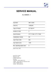 SCHOTTEL STT 004 FP Service Manual