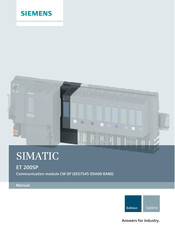 Siemens SIMATIC ET 200SP Manual