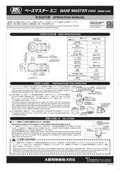Big Daishowa BASE MASTER mini Operation Manual