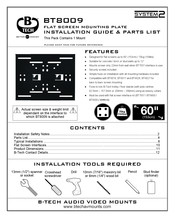 B-Tech BT8009 Installation Manual