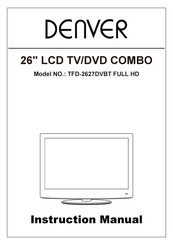 Denver TFD-2627DVBT FULL HD Instruction Manual