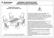 F. CORRIVEAU INTERNATIONAL SPRING Assembly Instructions Manual
