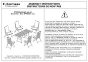 F. CORRIVEAU INTERNATIONAL SPRING Assembly Instructions Manual