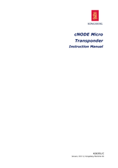 Konsberg cNODE Micro Instruction Manual