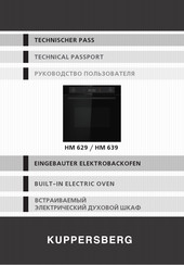 Kuppersberg HM 629 Technical Passport