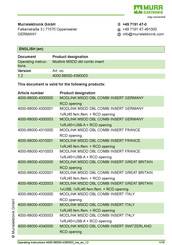 Murrelektronik MODLINK MSDD DBL COMBI INSERT Manual