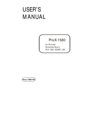 Protech ProX-1580 User Manual