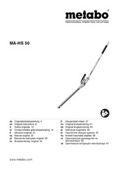 Metabo MA-HS 50 Original Instructions Manual