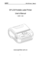 SPRT SP-L39 User Manual