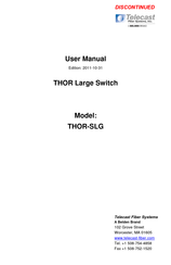 Belden Telecast Fiber Systems THOR-SLG User Manual