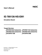 Nec IE-789136-NS-EM1 User Manual