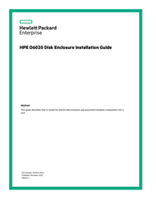 Hp HPE D6020 Installation Manual