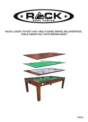 Rack Pool Tables T401G Manual