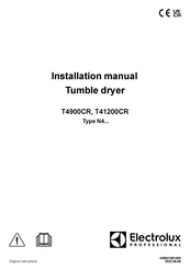 Electrolux T41200CR Installation Manual