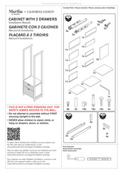 Martha Stewart CALIFORNIA CLOSETS Installation Manual