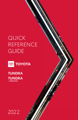 Toyota Tundra 2022 Quick Reference Manual