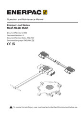 Enerpac MLSR3 Operation And Maintenance Manual
