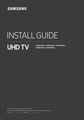 Samsung HG50BU800AJ Install Manual