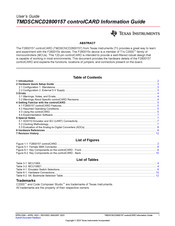 Texas Instruments TMDSCNCD2800157 Information Manual