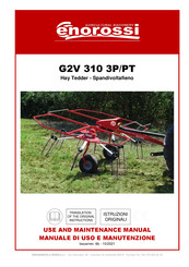 enorossi G2V 310 3P/PT Use And Maintenance Manual