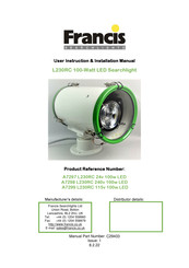 Francis Searchlights A7297 User Instruction