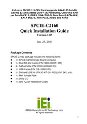 IEI Technology SPCIE-C2160 Quick Installation Manual