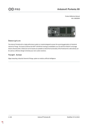 Arduino PRO Portenta X8 Product Reference Manual