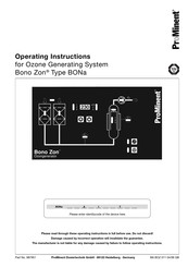 ProMinent Bono Zon BONa Operating Instructions Manual