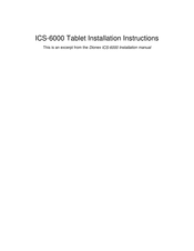 Dionex ICS-6000 Installation Instructions Manual