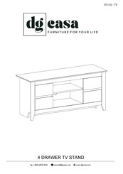 dg casa 4 DRAWER TV STAND Manual