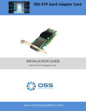 OSS OSS-579 Installation Manual