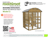 roost&root Round-Top XL Stand-Up Coop 2 Assembly Instructions Manual