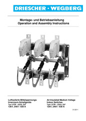 DRIESCHER-WEGBERG LDTM 24/630 F Operation And Assembly Instructions