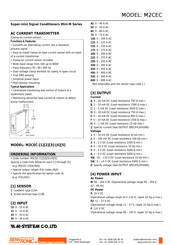 SENTRONIC M-SYSTEM Mini-M Series Installation Manual