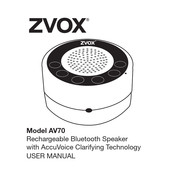 Zvox Audio AV70 User Manual