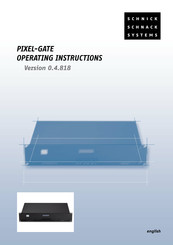 Schnick-Schnack-Systems Pixel-Gate Operating Instructions Manual