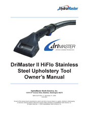 HydraMaster DriMaster II HiFlo Owner's Manual