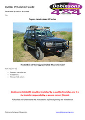 Dobinsons BU59-3668 Installation Manual