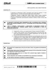 Reer LAD4 Use And Maintenance