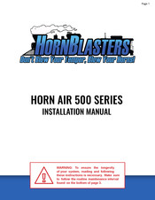 HornBlasters AIR 500 Series Installation Manual