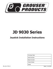 Grouser Products JD 9030 Series Installation Instructions Manual