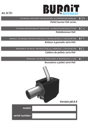 Antares Burnit PELL 751 Manual