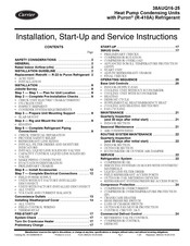 Carrier 38AUQ16-25 Installation, Start-Up And Service Instructions Manual